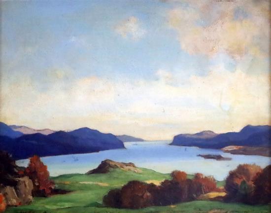 David Young Cameron (1865-1945) Kerrera Sound, Oban, 8 x 10in.